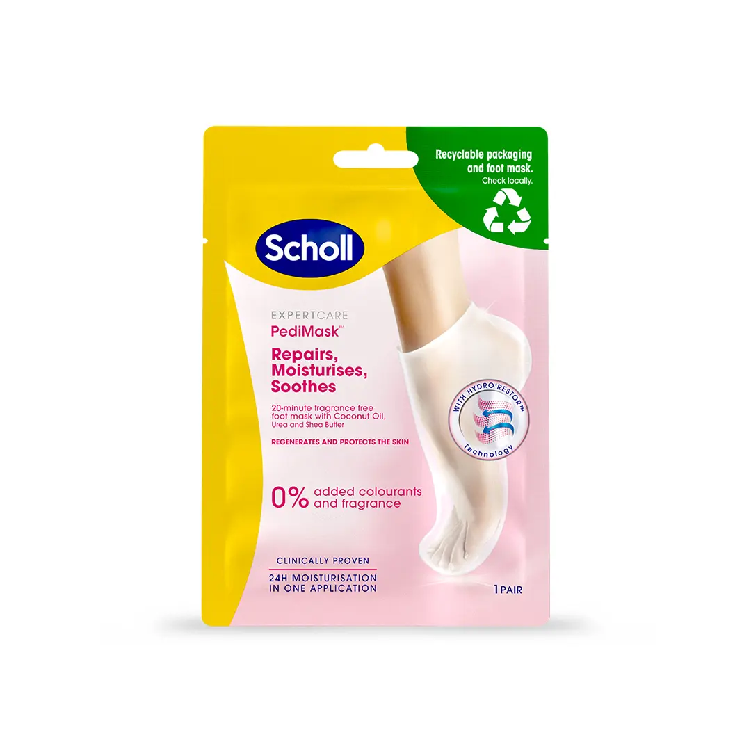 Scholl ExpertCare PediMask™ Hajusteeton jalkanaamio